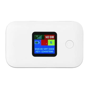 Imagem de Asixxsix Modem WiFi 4G LTE, roteador de viagem com bateria de 3000 mAh e slot para cartão Micro SIM, roteador portátil para laptops e tablets, até 10 dispositivos