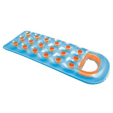 Imagem de Intex Suntanner Jangada flutuante com 18 bolsos para piscina, praia, lounge, com travesseiro