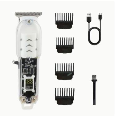 Imagem de Máquina De Cortar Cabelo Profissional Smart Lcd Barbeador Elétrico Tra