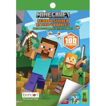 Imagem de Minecraft Stickers Book | Minecraft Mini Coloring Book | Mine Craft Sticker Pad | Minecrafts Activity Books | Mine Craft Sticker Pad | Over 100 Stickers | Officially Licensed