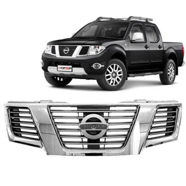 Imagem de Grade Dianteira Radiador Cromada Frontier 2012 A 2016 FPI - DFEB