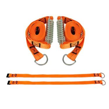 Imagem de UGPLM Kit de amarração de toldo versátil para serviços pesados, alcance de 126-252 cm com mola à prova de vento para barraca, trampolim, lonas para áreas