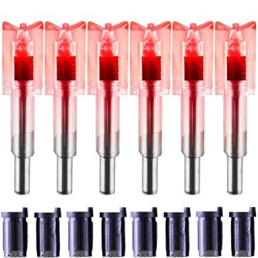 Imagem de KEAUP Pacote com 6/3 Nocks iluminados para parafusos de besta com buchas iluminadas de besta de 723,9 cm/0,754,4 cm/0,762 cm/0,762 cm/0,762 cm/0,774 pol/774.7 cm buchas iluminadas de besta de alta