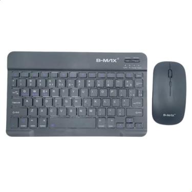 Imagem de Kit Teclado E Mouse Sem Fio Bluetooth Recarregável (Preto)