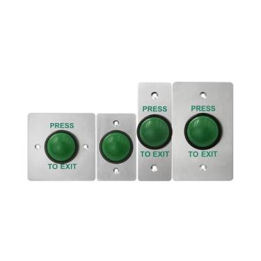 Imagem de Stainless Steel Panel Touch Self-Reset Exit Switch Button for Access Control (S886M5G-W)
