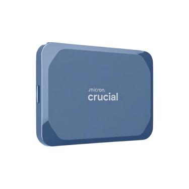 Imagem de Crucial SSD portátil X10 de 4 TB, até 2.100 MB/s, USB 3.2 USB-C, unidade de estado sólido externa, compatível com Windows, Mac e Android, armazenamento durável para jogos, fotos e arquivos, azul