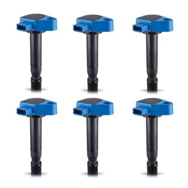 Imagem de Embalagem com 6 bobinas de ignição de alto desempenho compatíveis com Honda Odyssey Accord Pilot Acura MDX RL TL V6 99-08