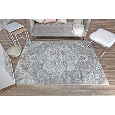 Imagem de Rugs America Tapete Fleur, 2,4 m x 3,5 m, azul