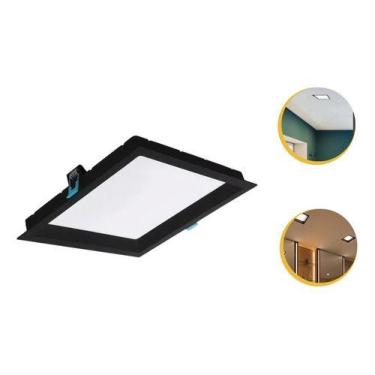 Imagem de Kit 3 Painel Embutir Quadrado Recuado Led 12w Bco Ou Pto - Embu Led, 1