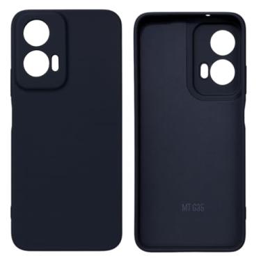 Imagem de Capa Silicone + Película Cerâmica Flexível 9D Moto G35 (preto)