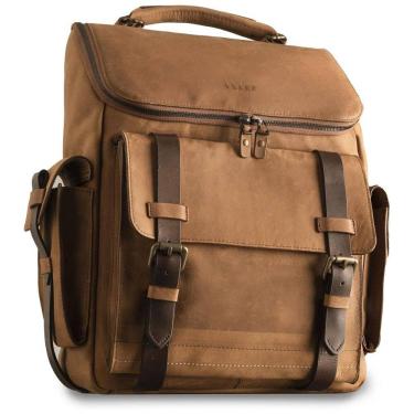 Imagem de Mochila de Couro para Laptop Vintage Atemporal, VELEZ, Marrom