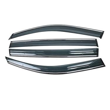 Imagem de GRJQRKHZ Defletor de janela lateral de carro para R&enault Koleos 2017-2019 Weathershied viseira de porta vento sol proteção chuva janela lateral defletores de vento