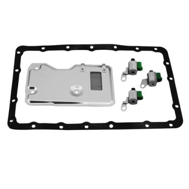 Imagem de Ovabeyna A340 AW4 85420-22080 Kit de bloqueio TCC de transmissão e solenoide kit de vedação de filtro compatível com Jeep Cherokee Wagoneer Toyota 4Runner Pickup Supra T100 Tacoma 92-97 Lexus SC300