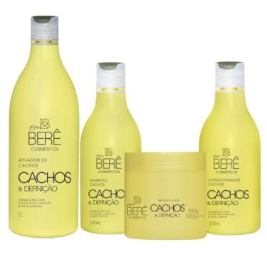 Imagem de BELA BERÊ, Kit Bela Berê CACHOS Ativador 1L Shampoo Condic e Mascara