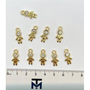 Imagem de Pingente Menino com Pedra de Strass - Bijuteria de Alta Qualidade - 01