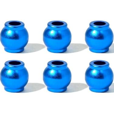 Imagem de RcThjia Steering Ball Head Aluminum Alloy Through Hole Ball End for Tamiya TT02 STD-318 RC Car Upgrade Part
