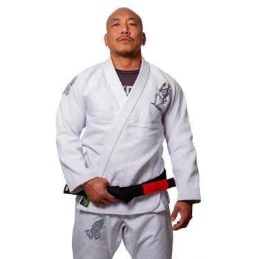 Imagem de Kimono de Jiu Jitsu KVRA Gold Branco A3-Unissex