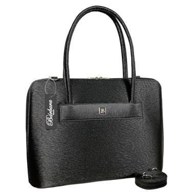 Imagem de Bolsa Feminina Notebook Pasta Maleta Fashion Elegante Executiva Tablet Cor:Preto-riscadinho