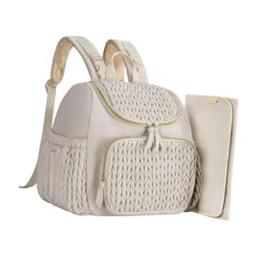 Imagem de YIJU Mochila para fraldas multifuncional para mamãe e papai, mochila de amamentação, bolsa de viagem para, caminhada, escritório, caminhada ao