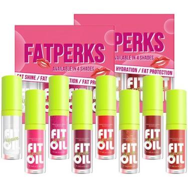 Imagem de Conjunto de esmalte labial Hydrating Big Brush Head Lip Oil FYEBOO A+B