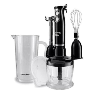 Imagem de Mixer Batedor e Processador de Alimentos Britânia 3 Em 1 - 500w, 220V