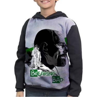 Imagem de Moletom Infantil Breaking Bad Walter White - smoke, Preto, 14
