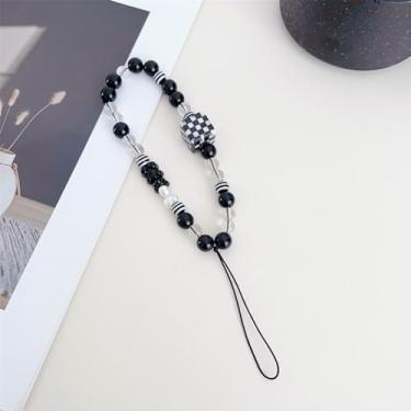 Imagem de Pingentes fofos - Chaveiro de célula estética Y2K com alça de contas - Berloque legal de coração de borboleta de urso para bolsa, decoração de pingentes de câmera, One Size, Resina, resina