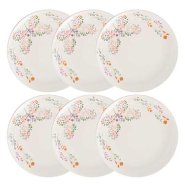 Imagem de Jogo De 6 Pratos Rasos 26 Cm Oxford Unni Jardim Secreto