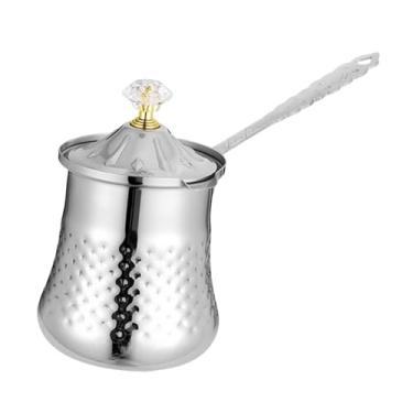 Imagem de IEUDNS Cafeteira/Chocolateira com Bico Antitransbordamento, Multifuncional, com Cabo Confortável, Ideal para Fogões de Indução, Utensílios de Cozinha, S