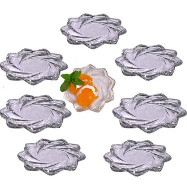 Imagem de Prato Pratinho De Sobremesa Vidro Caixa Com 6 Peças Estiloso