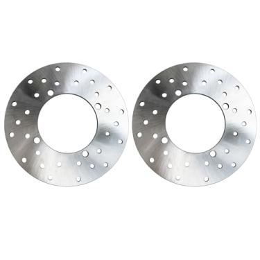 Imagem de Vanlison Pacote com 2 discos de rotor de freio traseiro compatíveis com Polaris RZR Ranger Sportsman ACE 325 400 450 500 570 700 800 900 1000 Diesel ETX EV TM Brutus HDPTO GEM EM1400 M1400 Gas LSV Pro