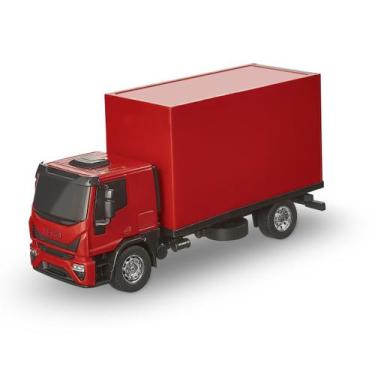 Imagem de Caminhão de Brinquedo Iveco Tector Baú Com Acessórios Usual - Usual Br