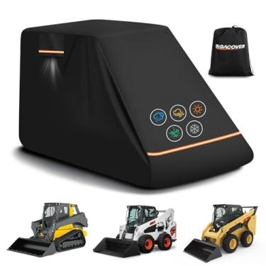 Imagem de Capa para minicarregadeira Oxford 600D compatível com Bobcat T770/S650/T650, Caterpillar 262D3/279D3, John Deere 333G, capa de minicarregadeira impermeável resistente com revestimento de poliuretano