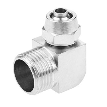 Imagem de 1/8"1/4" 3/8"1/2" thread o cotovelo pneumático encaixes rápidos conector de acoplador de acoplador de acoplador rápido Adaptador de conector 4mm-12mm YYDFPIIA (Color : PL8 03)