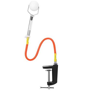 Imagem de Robô de Treinamento de Tênis de Mesa, Rebote Rápido, Clipe de Bola de Pong, Exercícios de Mesa Remotos para Melhoria de Precisão, Pvc + Haste Universal