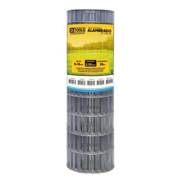 Imagem de Tela Alambrado 25x2m Fio 2,3mm Malha 5x15cm - Dtools