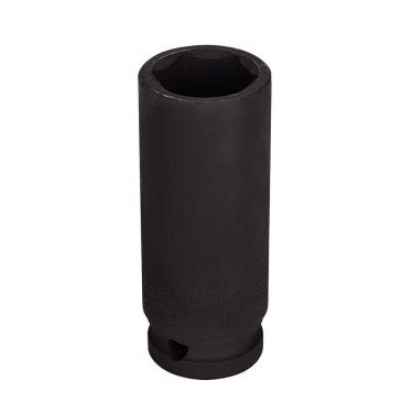 Imagem de Soquete De Impacto Sextavado Longo Em Aço Cromo Molibdênio 23 Mm - Encaixe 1-2\'\' Pro