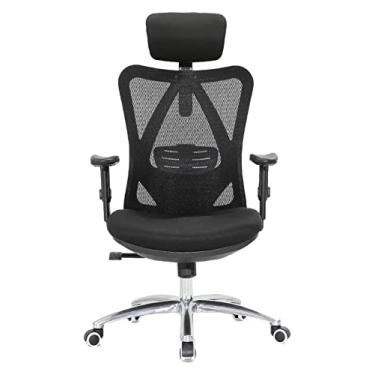 Imagem de Cadeira de escritório ergonômica cadeira de computador assento estofado cadeira de escritório cadeira de escritório encosto de trabalho cadeira giratória necessária