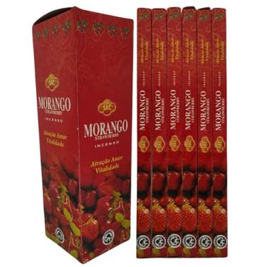 Imagem de Incenso Indiano Sac Morango Cx.6un.8v.