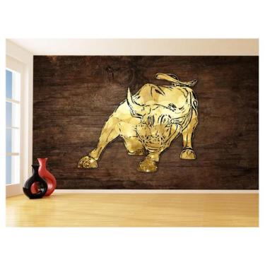 Imagem de Papel De Parede 3D Animais Pop Art Touro Bull 3,5M Pxa204 - Você Decor