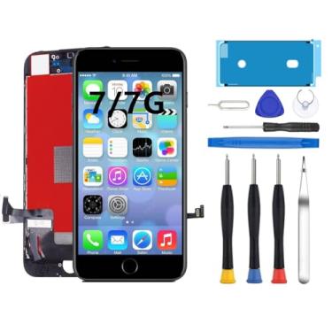 Imagem de Yuntunele Substituição de tela para iPhone 7/7G 4,7 polegadas LCD digitalizador tela sensível ao toque conjunto de moldura de tela de substituição com ferramentas de reparo (preto)
