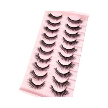 Imagem de Cílios Postiços Naturais, Cheios E Volumosos, 10 Pares, Essenciais Par