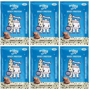 Imagem de Kit 6 Whey Protein Concentrado Sache Cookies & Cream 35G - Maismu