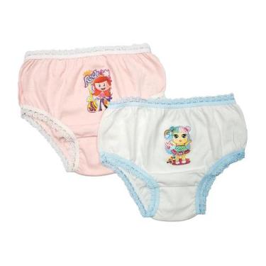 Imagem de Kit Com 2 Calcinhas Tampa Fralda Roupa Bebê Infantil Algodão - Koala B