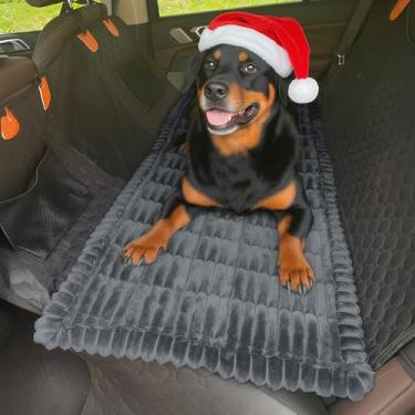 Imagem de WTHAVEN Capa de assento de carro para banco traseiro, cama de cachorro para carro, adequada para extensores de banco traseiro, protetor de assento de carro, antiderrapante, macio, durável para carros