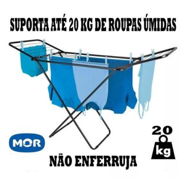 Imagem de Varal de Chão Slim com Abas Mor