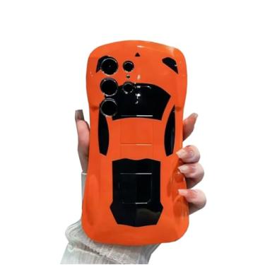 Imagem de Danglyld Capa de carro de corrida para Galaxy S24 Ultra, homens e mulheres, criativa, fixe, 3D, esterico, desportivo, carro, resistente, macia, à prova de choque, capa protetora para Samsung Galaxy