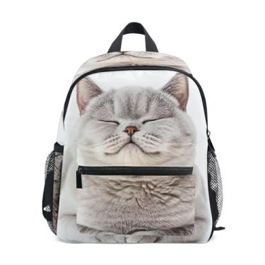Imagem de GAIGEO British Shorthair Cat Cute Backpacks for Kids with Whistle, Adjustable Chest Strap, Girls Mini Backpack Lightweight & Compact for Ages 3-8