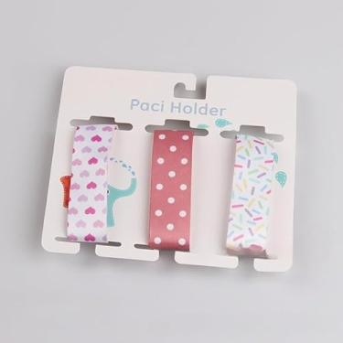 Imagem de 3 pçs/conjunto de brinquedos de corrente para chupeta de bebê, cinto antiqueda, acessórios para carrinho de bebê, clipes de chupeta, correia para alimentação infantil (11)