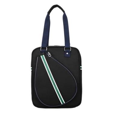 Imagem de Zxpjkyu Bolsa de Tênis para Homens E Mulheres, Prática E Elegante, com Suporte para Raquete, à água E Ideal para Viagens E Atividades Ao Ar Livre, Preto 1 Ombro